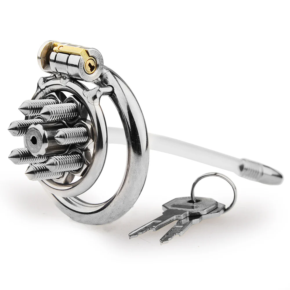 Spiked Extreme Male Chastity Punishment - Image 9