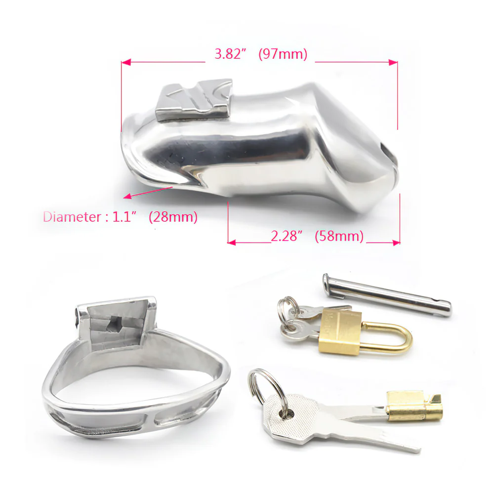 Stainless Steel Chastity Cage - Image 5