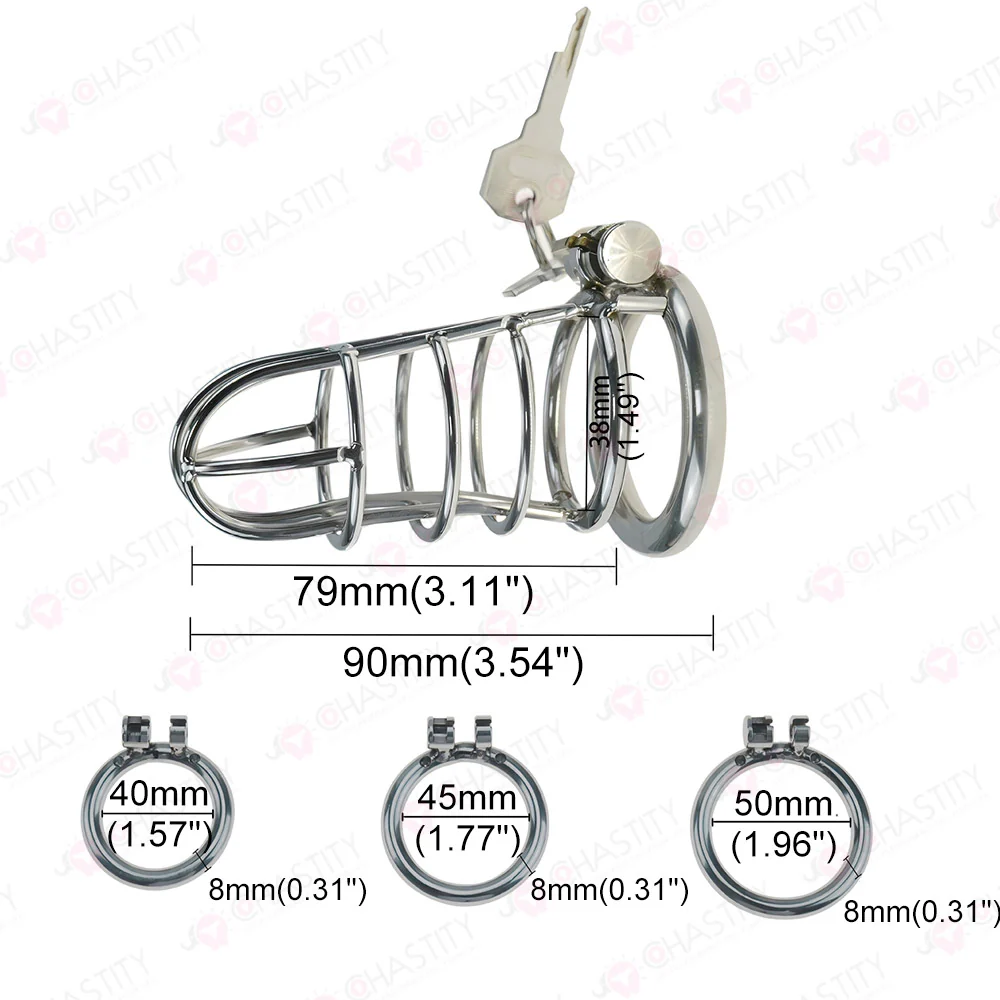 Stainless Steel Chastity Slavery - Image 3
