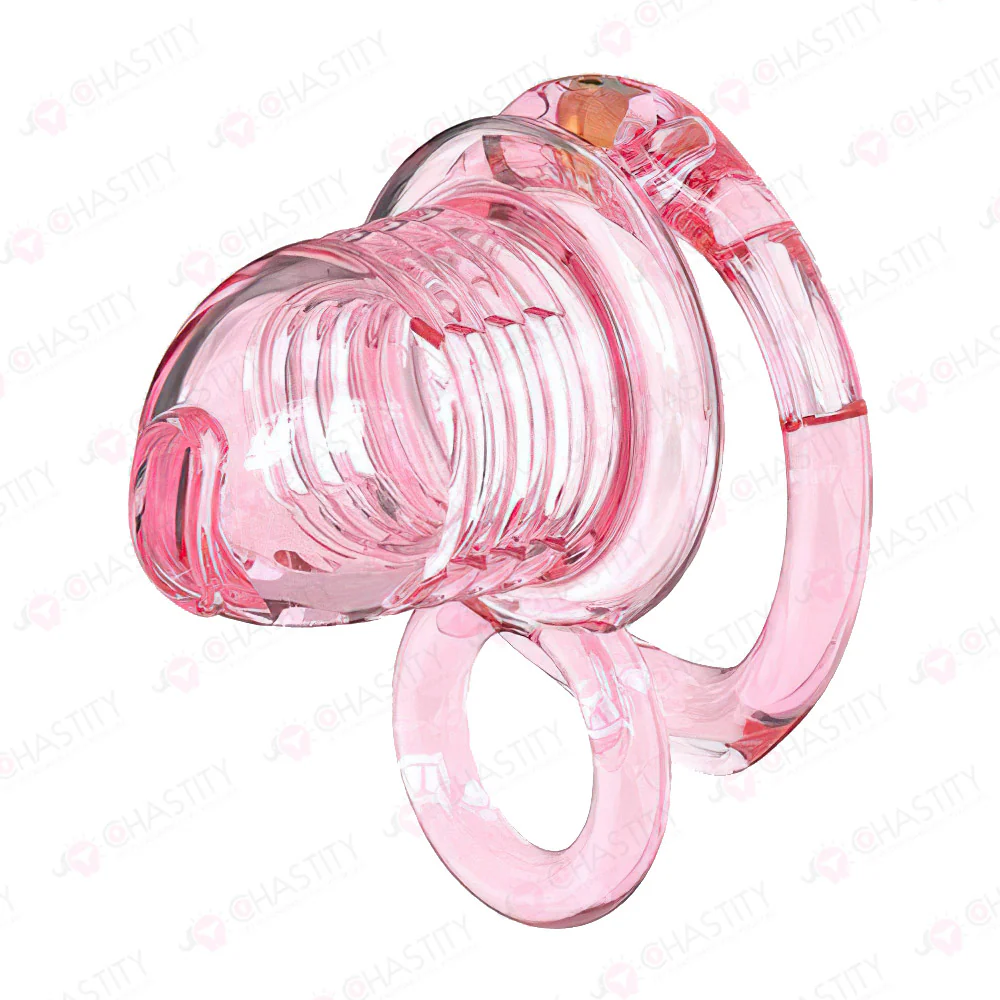 Stretchable Spring Loaded See-Through Chastity Cage - Image 7