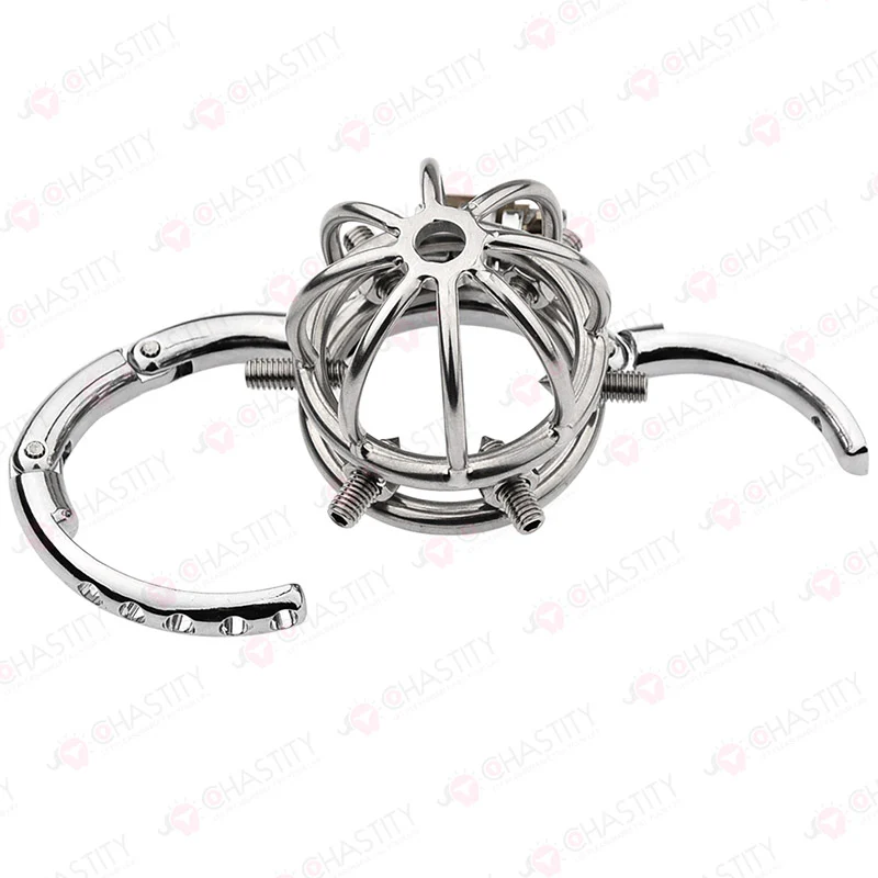 Tortured In Chastity - Spiked Series (Adjustable Hinged Ring) - Image 13