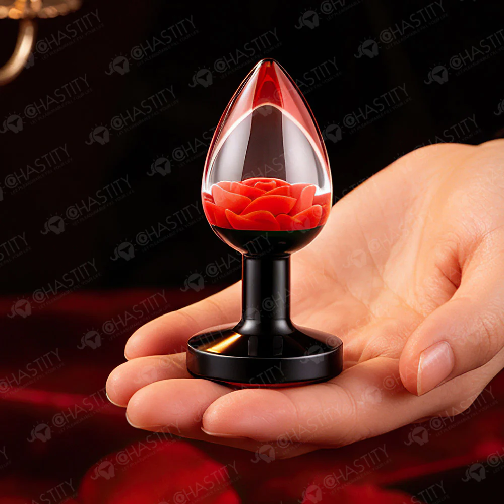 Transparent Rose Butt Plug - Image 10