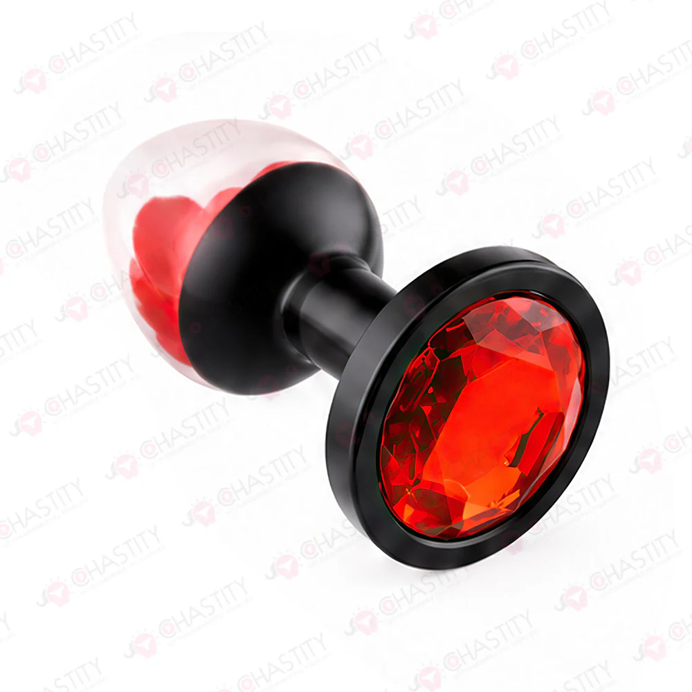 Transparent Rose Butt Plug - Image 2