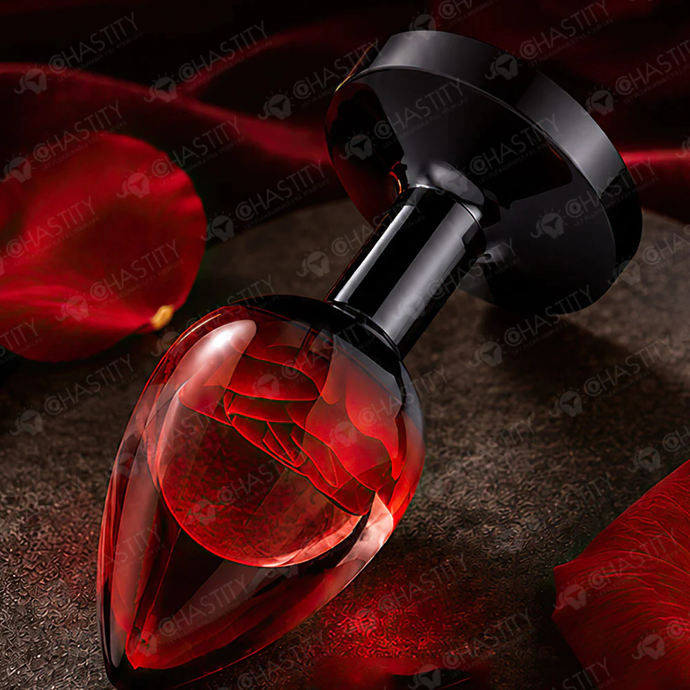 Transparent Rose Butt Plug - Image 7