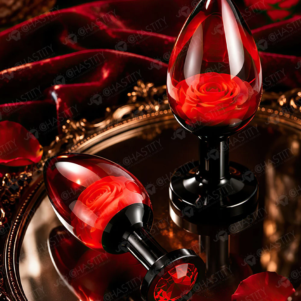 Transparent Rose Butt Plug - Image 9