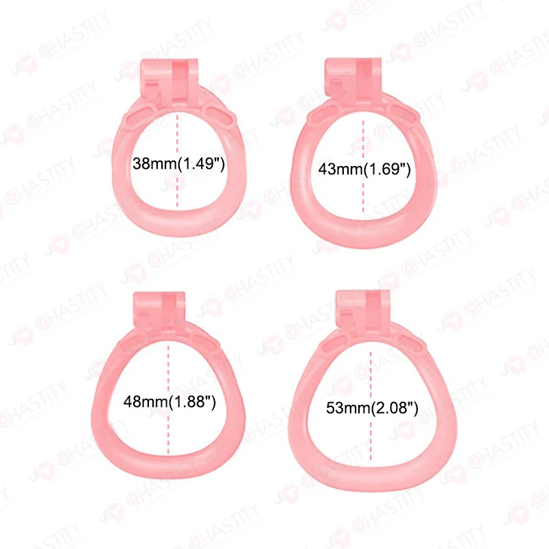 Unicorn Chastity Cage With 4 Rings - Image 4
