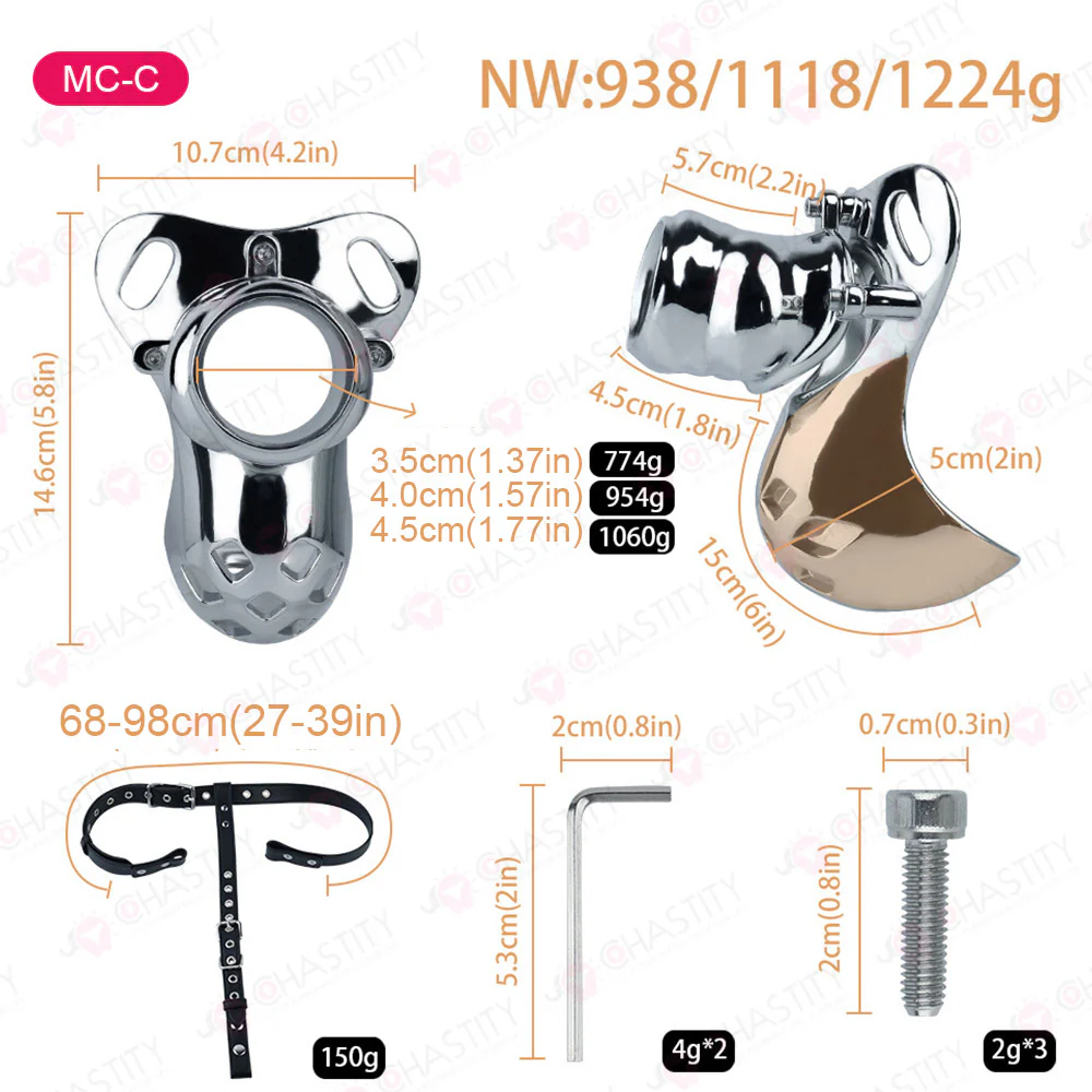 Wearable Chastity Metal Penis Support Device - Image 6